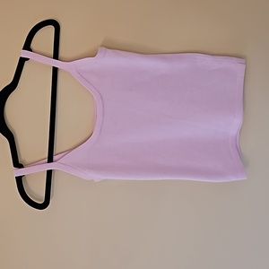 Pink Cashmere blend crop top